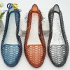 PVC air blowing sandals for old lady high heel casual jelly old lady sandals 40527