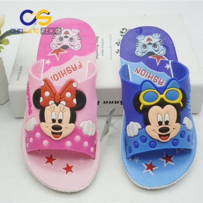 Wholesale cheap PVC slipper for girls comfort girls sandal 19425