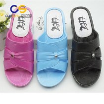 PVC high heel slipper for old lady soft outdoor slipper