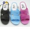 PVC air blowing high heel slipper for old lady soft outdoor slipper