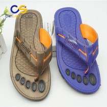 Durable PVC man slip sandals summer outdoor flip flops for men