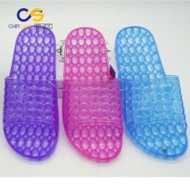 Chinsang trade jelly injection bathroom women slipper sandals with many colors