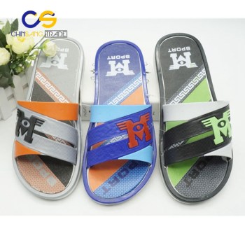 New design PVC men slide sandals outdoor beach slipper for men