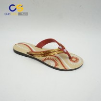 Wholesale price air blowing PVC women outdoor slipper shoes