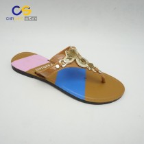 Casual outdoor women fashion PVC flip flop shoes