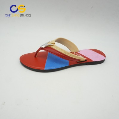 Stock PVC flip flop slipper for women outdoor fashion women flip flops