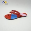 PVC flat flip flops women slippers with factory price