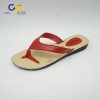Red women fashion summer indoor outdoor beach flip flops from Chinsang trade