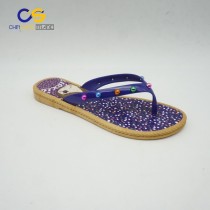High quality women slipper shoes PVC flip flops for women