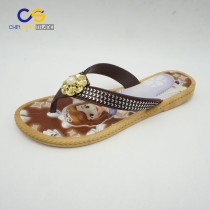 Casual flat women PVC flip flops with factory price