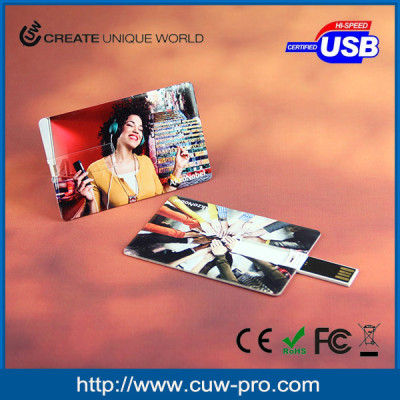 business card usb key with digital print no minimum