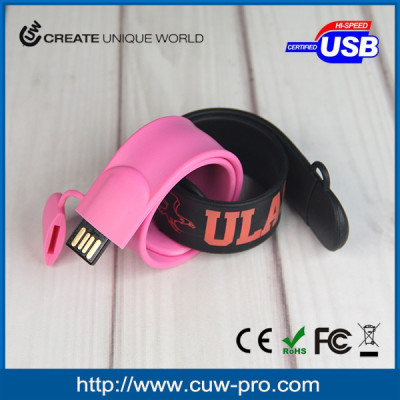 promotional clapperband bracelet usb drive 2.0