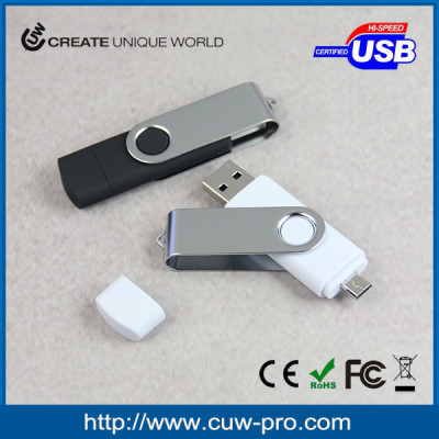 swivel OTG usb flash drive for mobile and computer