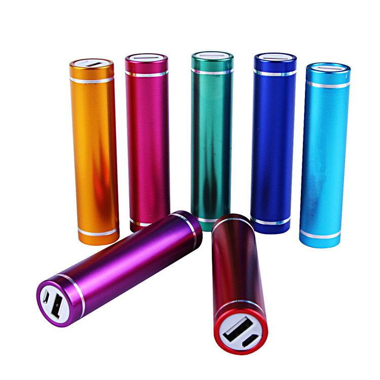 colorful aluminium portable power bank 1500-3000mAh charger for electronic gift