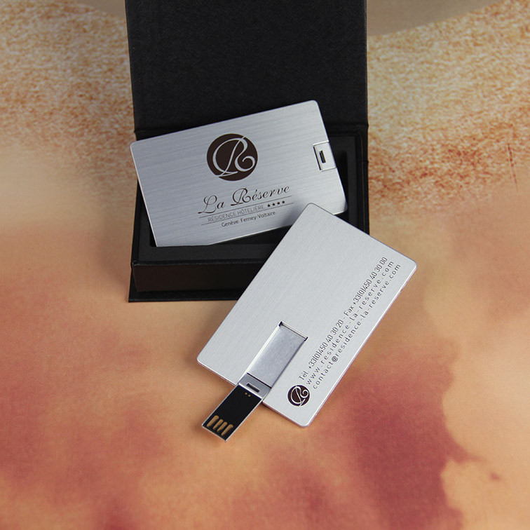 business card usb drive with serial numbers or individual names