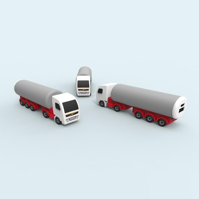 3D PVC truck pvc power bank for logistics gift