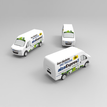 personalized minibus shaped powerbank charger 2000/2200/2500/3000mAh for express transport companies events gift