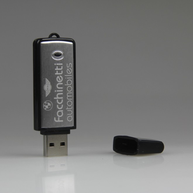 classic usb gadget with laser engraved logo