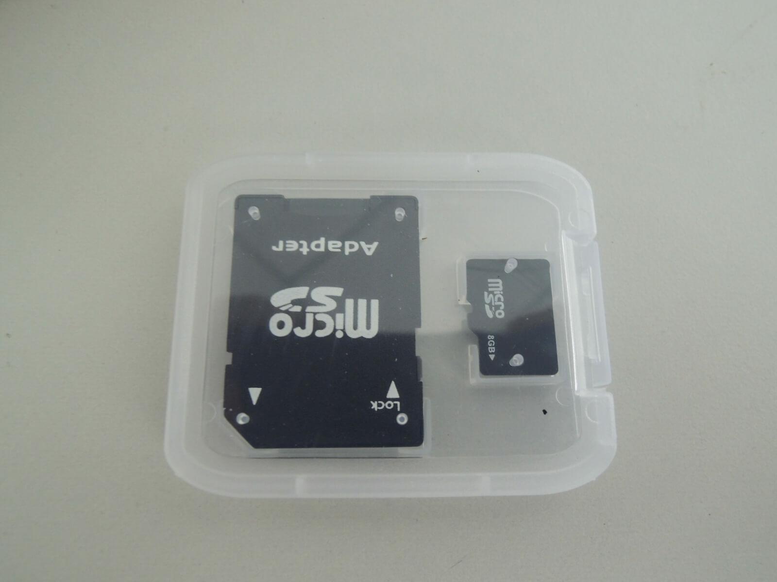 MicroSD card with adapter