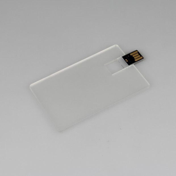 transparent credit card flash drive