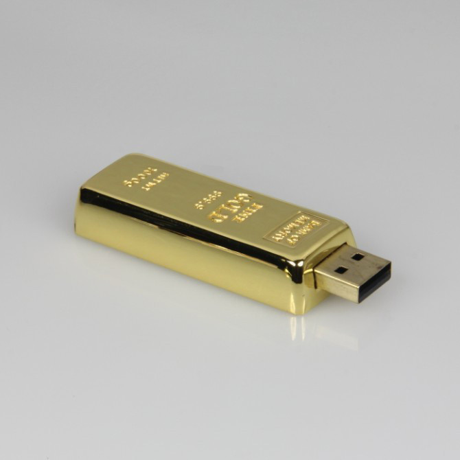 gold bar flash drive
