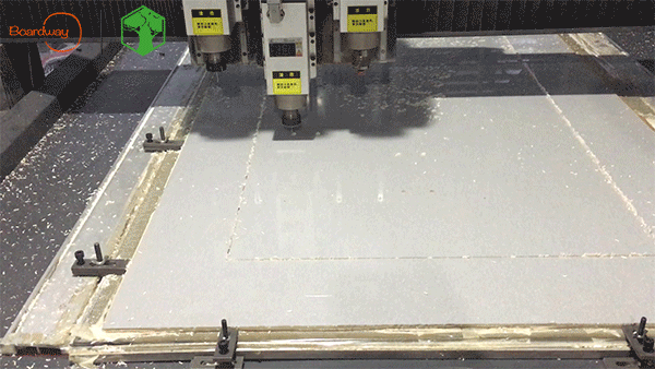 CNC cutting acrylic decorative board