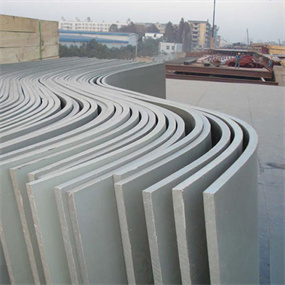 bent pvc formwork panel