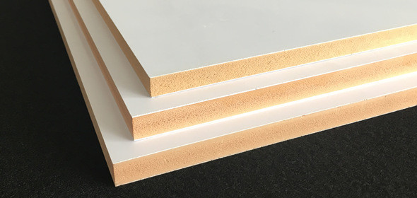wpc co-extruded foam board with white surface