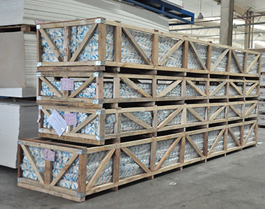 pvc extrusions packed by crate