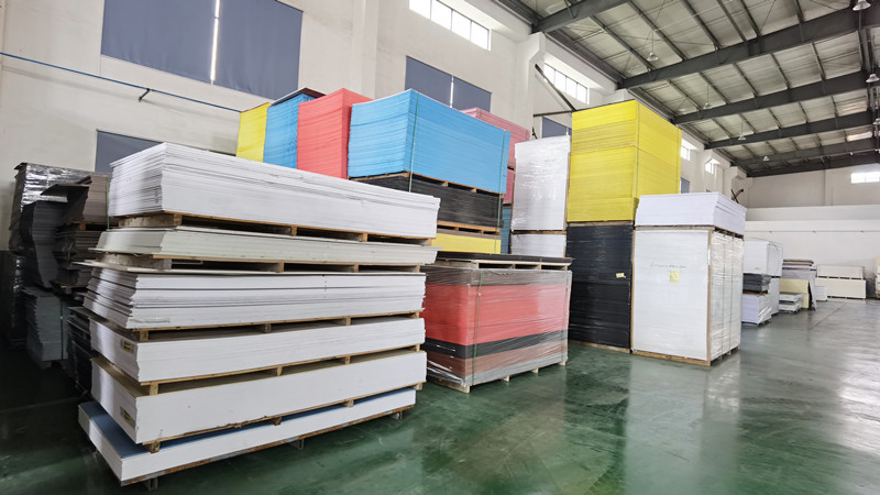 Boardway warehouse full of pvc foam board