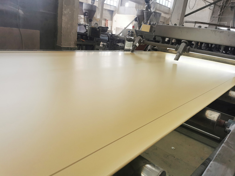 Production of WPC foam board