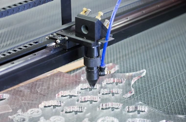 Acrylic sheet laser cut
