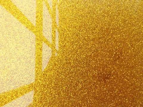 golden acrylic panel