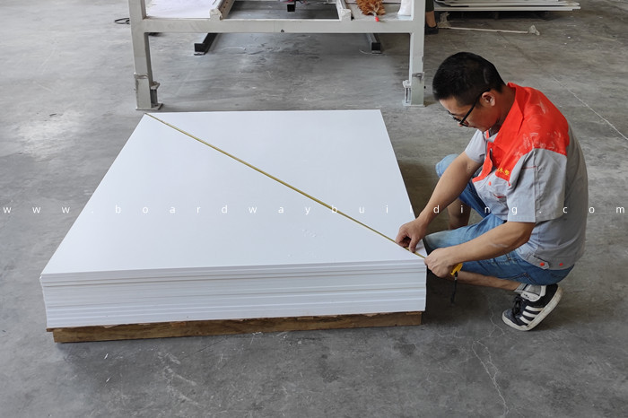 Measuring the Diagonals of PVC Foam Board