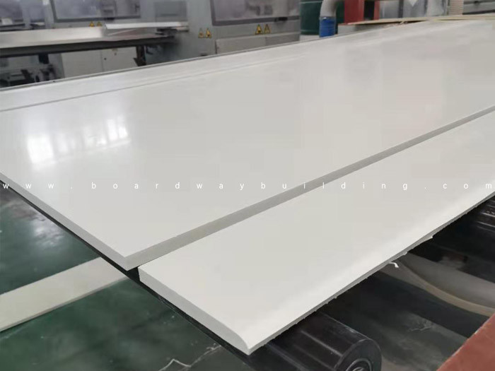 Production of white PVC formwork