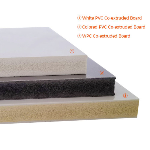 Rigid Co-extruded PVC Foam Board For Furniture Kitchen Cabinet Vehicle Cabinet