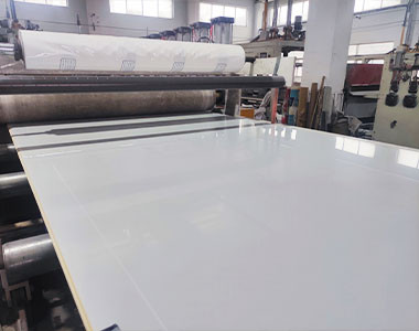 PVC co-extruded foam board production