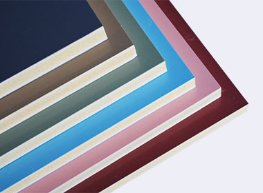 Colored surface WPC co-extruded foam board