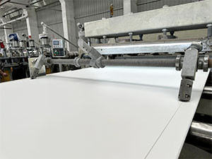 Production of PVC foam board