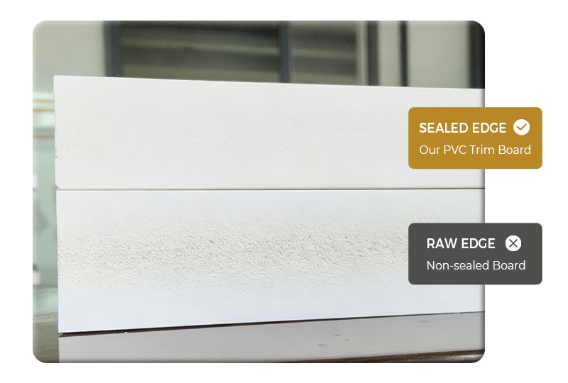 PVC Exterior Trim with Sealed Edge