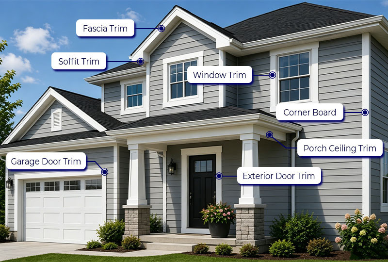 PVC Exterior Trim Applications