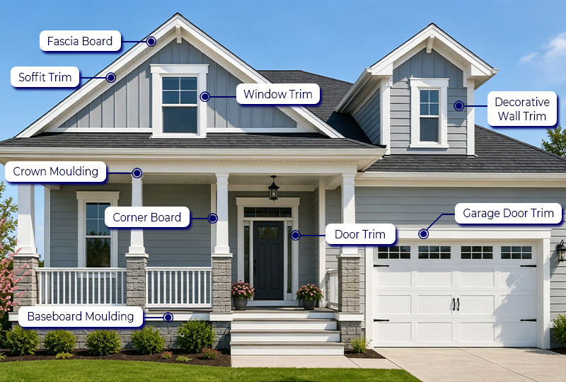 Cellular PVC Trim Applications