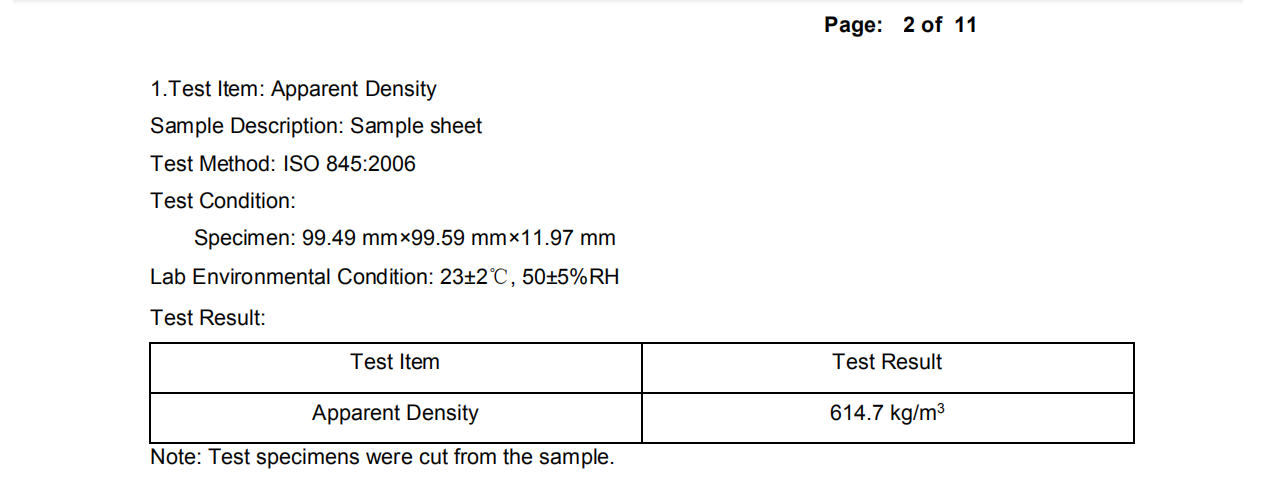 pvc foam board technical data sheet