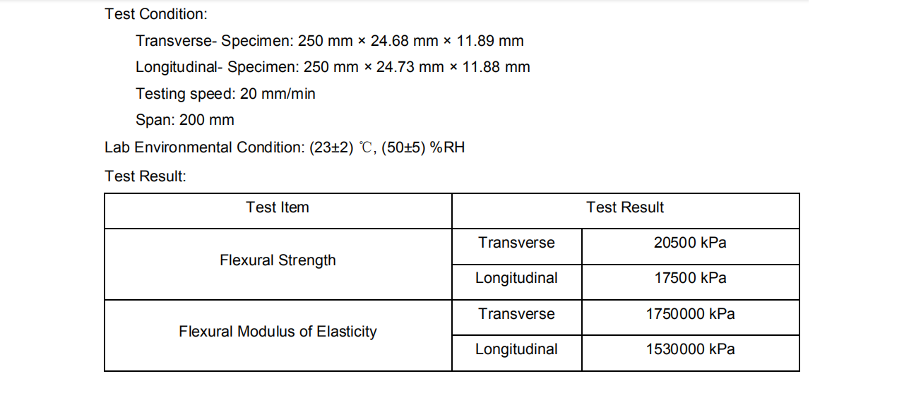 pvc foam board technical data sheet