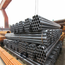 Updated best sell ERW black round steel pipe / Q235 construction scaffold pipe/tube, Black round steel Pipe