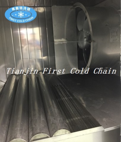 Máquina de congelación rápida de alimentos / Congelador de túnel IQF