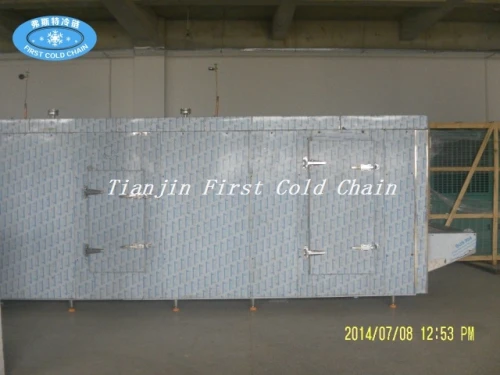 Tipo de túnel Quick Freezer para Fish Dumpings de camarones Filete de pescado