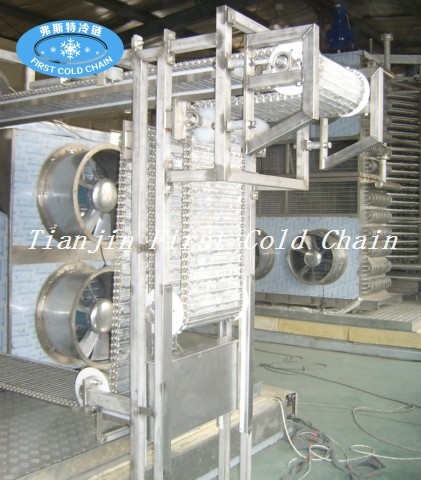 Двойной спиральный быстрый морозильник 1500 кг / ч Горячие продажи в Китае Quick Freezer