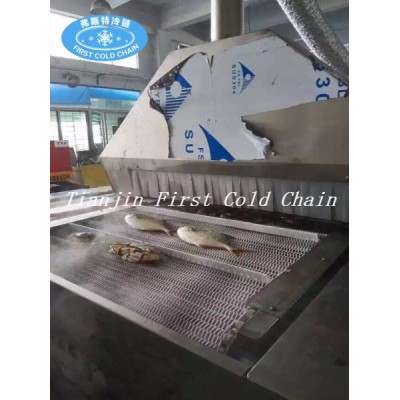 low temperature Liquid Nitrogen Tunnel Freezer for shrimp and other seafood