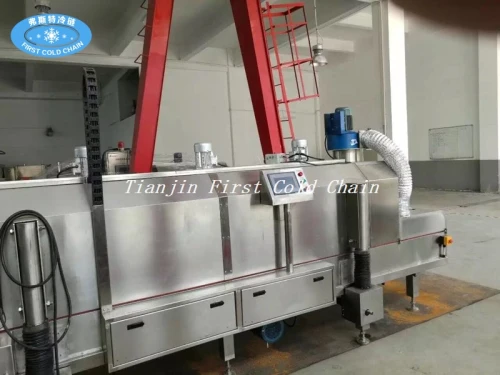 China 500kg/h Seafood IQF Tunnel Freezer with Liquid Nitrogen